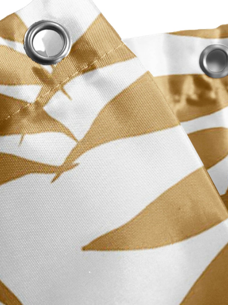 Cortina de Ducha con Ganchos Kelly Blanco Blanco - Kiabi