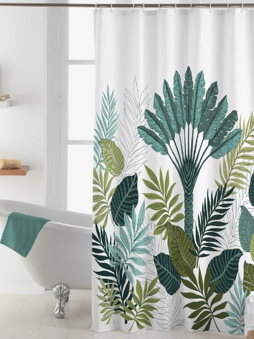 Cortina de Ducha con Ganchos Panazio Tropical - Kiabi