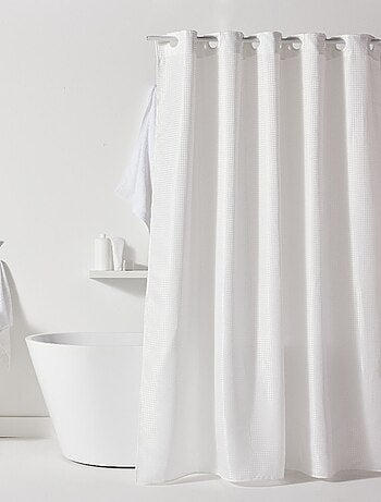 Cortina de ducha de efecto gofrado 180 x 200 cm