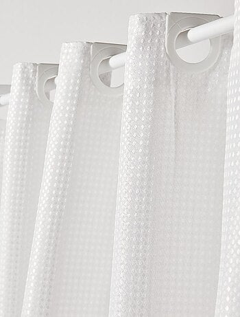 Cortina de ducha de efecto gofrado 180 x 200 cm