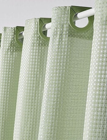 Cortina de ducha de efecto gofrado 180 x 200 cm