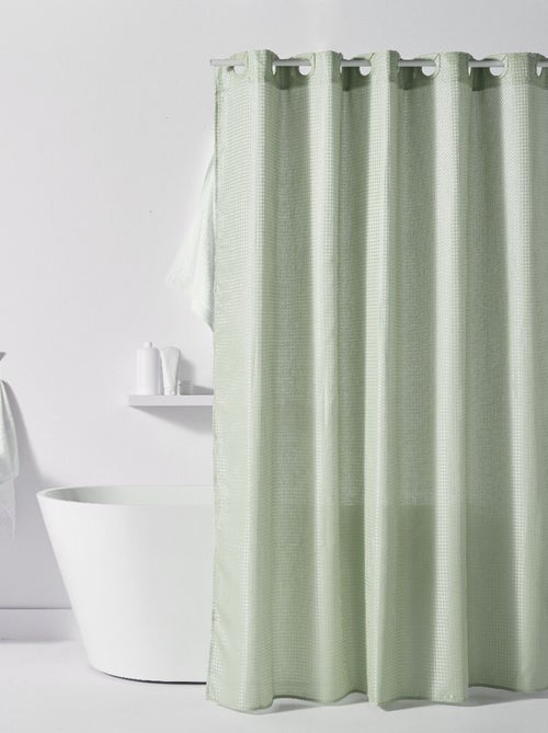 Cortina de ducha de efecto gofrado 180 x 200 cm - Kiabi