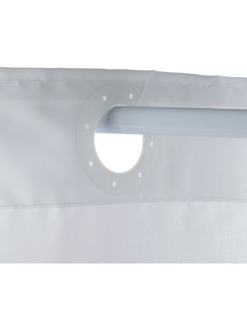 Cortina de ducha de poliéster con estampado de pompones - Kiabi Cortina de ducha de poliéster con estampado de pompones - Kiabi