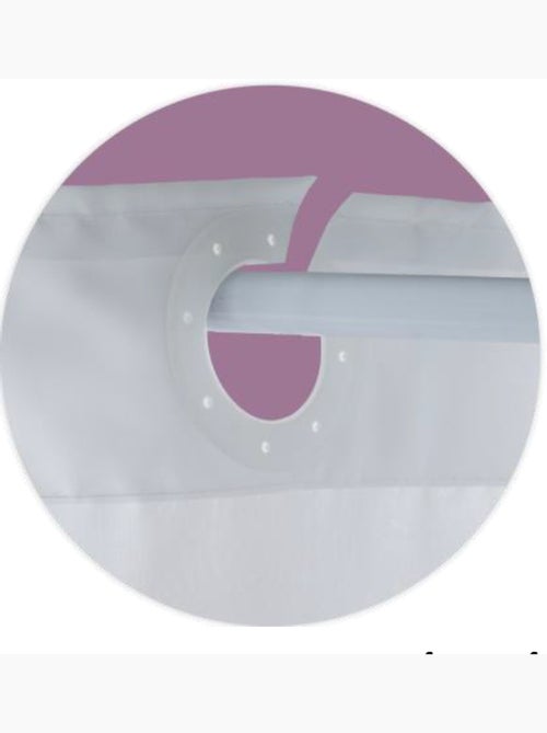 Cortina de ducha de poliéster con estampado de pompones - Kiabi Cortina de ducha de poliéster con estampado de pompones - Kiabi