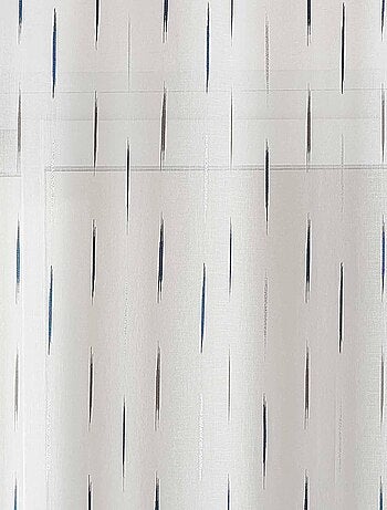 Cortina de estameña a rayas jacquard