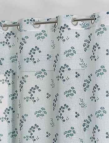 Cortina de estameña floral