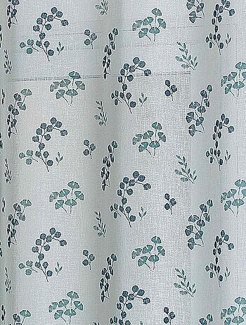 Cortina de estameña floral