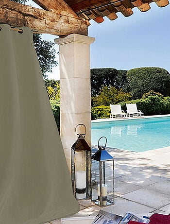 Cortina de exterior tejido outdoor