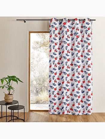 Cortina de fútbol estampada