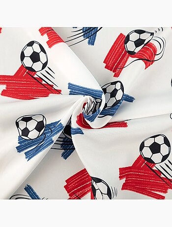Cortina de fútbol estampada