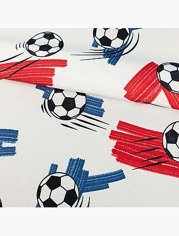 Cortina de fútbol estampada