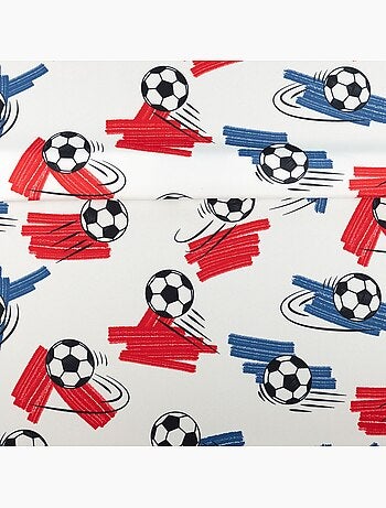 Cortina de fútbol estampada