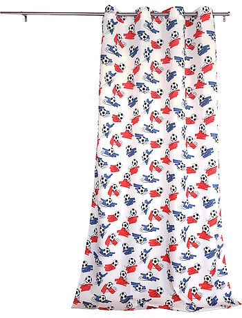 Cortina de fútbol estampada