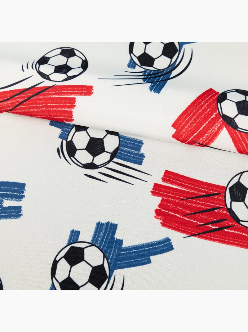 Cortina de fútbol estampada Blanco - Kiabi