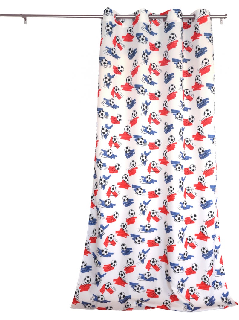 Cortina de fútbol estampada Blanco - Kiabi