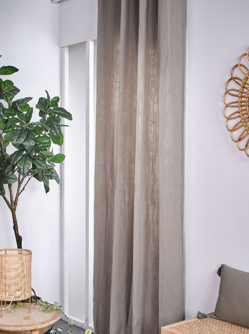 Cortina de gasa de algodón BEIGE - Kiabi