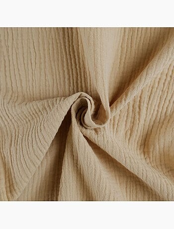 Cortina de gasa de algodón con ojales