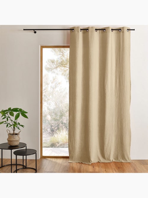 Cortina de gasa de algodón con ojales - Kiabi