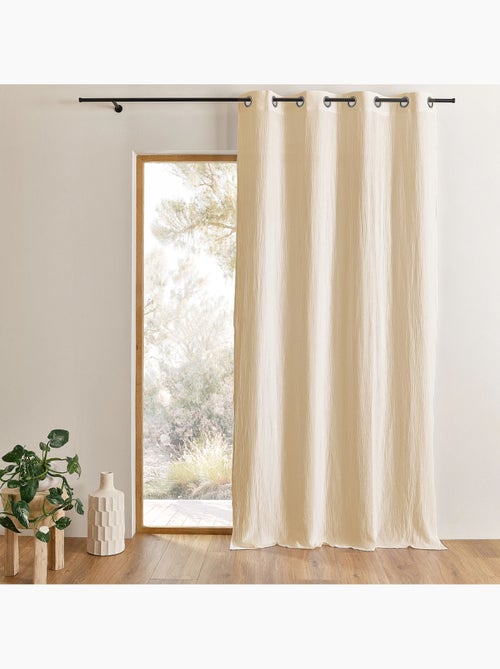 Cortina de gasa de algodón con ojales - Kiabi