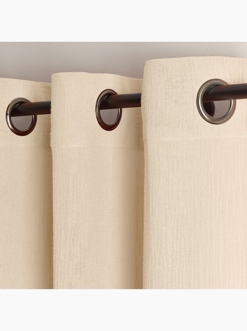 Cortina de gasa de algodón con ojales - Kiabi