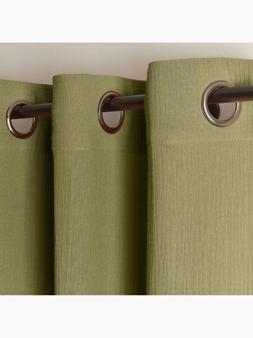 Cortina de gasa de algodón con ojales - Kiabi