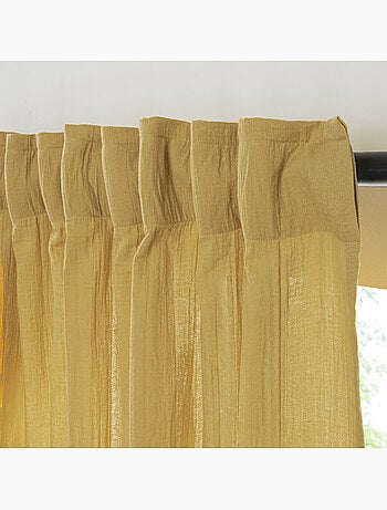 Cortina de gasa de algodón con presillas ocultas por unidad 140x260cm