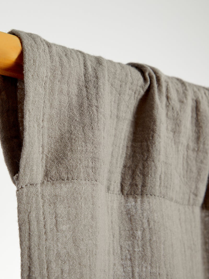 Cortina de gasa de algodón GRIS - Kiabi