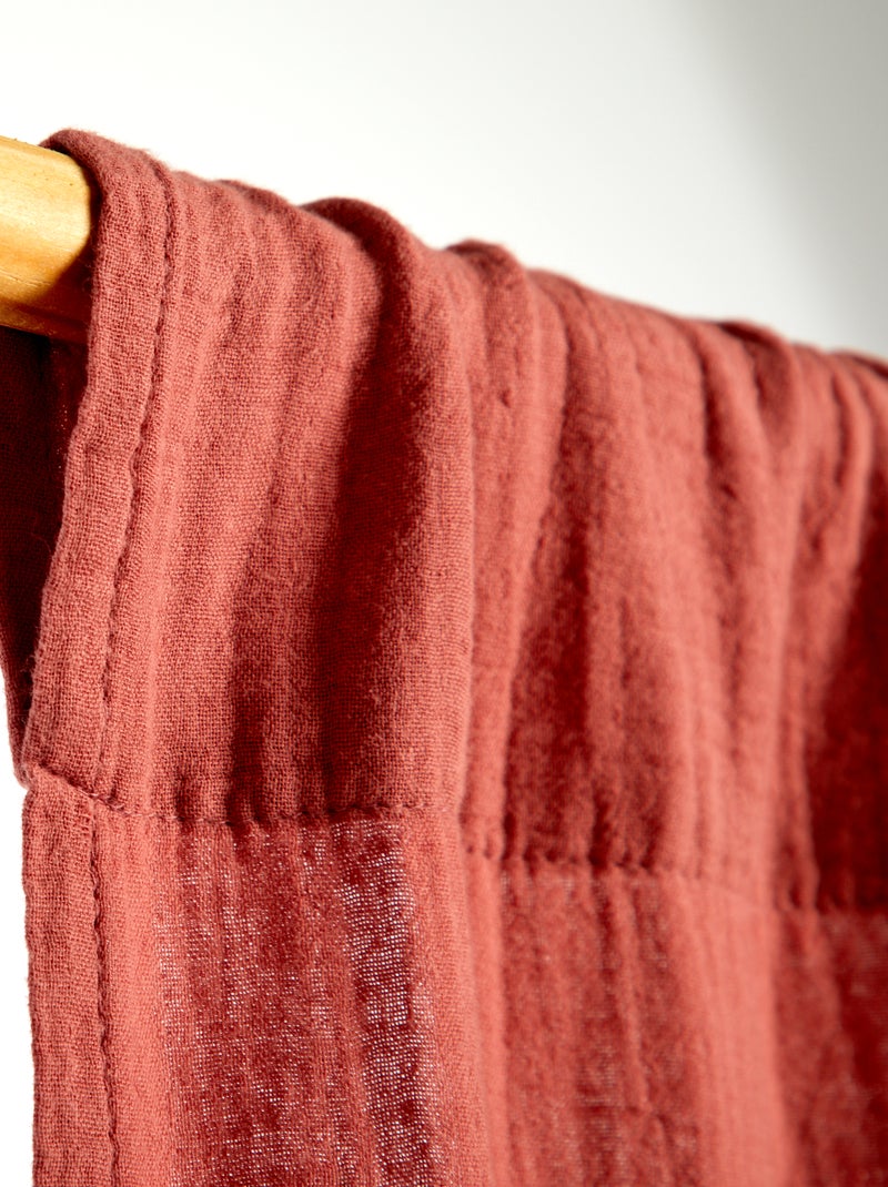 Cortina de gasa de algodón ROSA - Kiabi