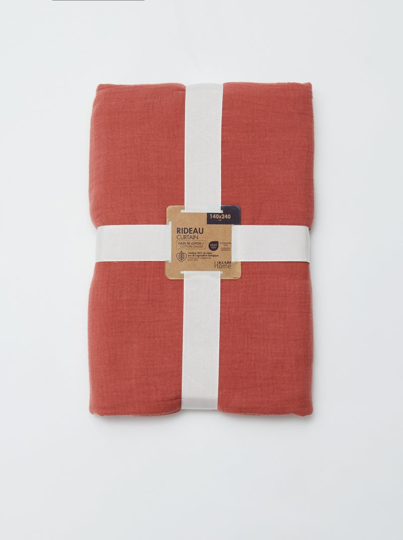 Cortina de gasa de algodón ROSA - Kiabi