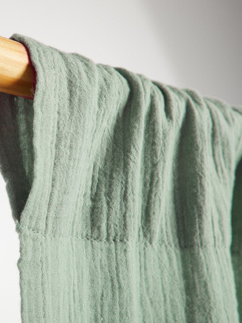 Cortina de gasa de algodón VERDE - Kiabi