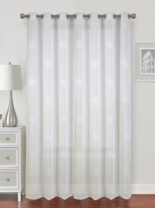 Cortina de gran anchura con corazones y lurex - Kiabi Cortina de gran anchura con corazones y lurex - Kiabi