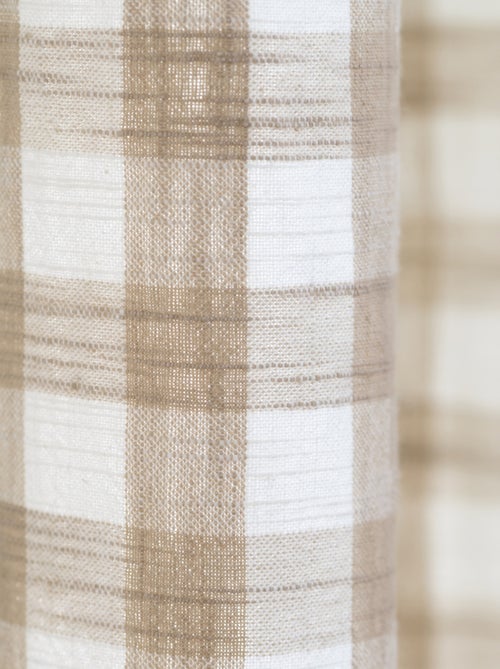 Cortina de guinga 100% algodón LOURMARIN - Kiabi