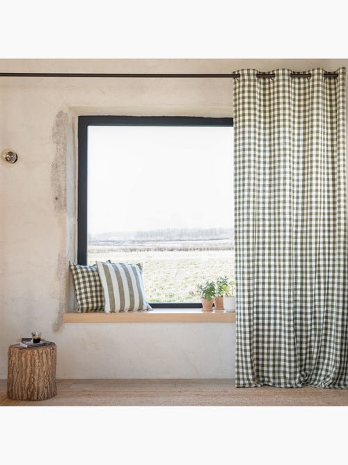 Cortina de guinga 100% algodón LOURMARIN - Kiabi