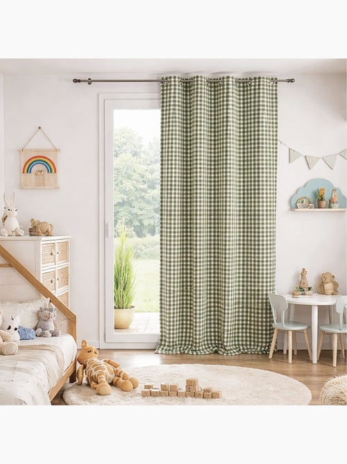 Cortina de guinga 100% algodón LOURMARIN - Kiabi