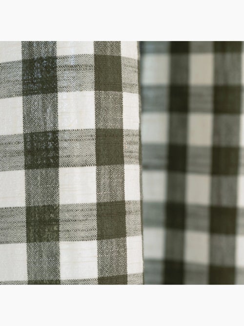 Cortina de guinga 100% algodón LOURMARIN - Kiabi Cortina de guinga 100% algodón LOURMARIN - Kiabi
