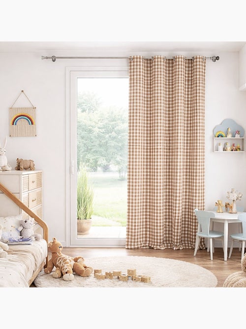 Cortina de guinga 100% algodón LOURMARIN - Kiabi