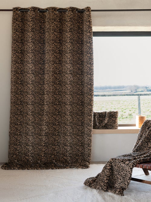 Cortina de imitación de piel de leopardo - Kiabi