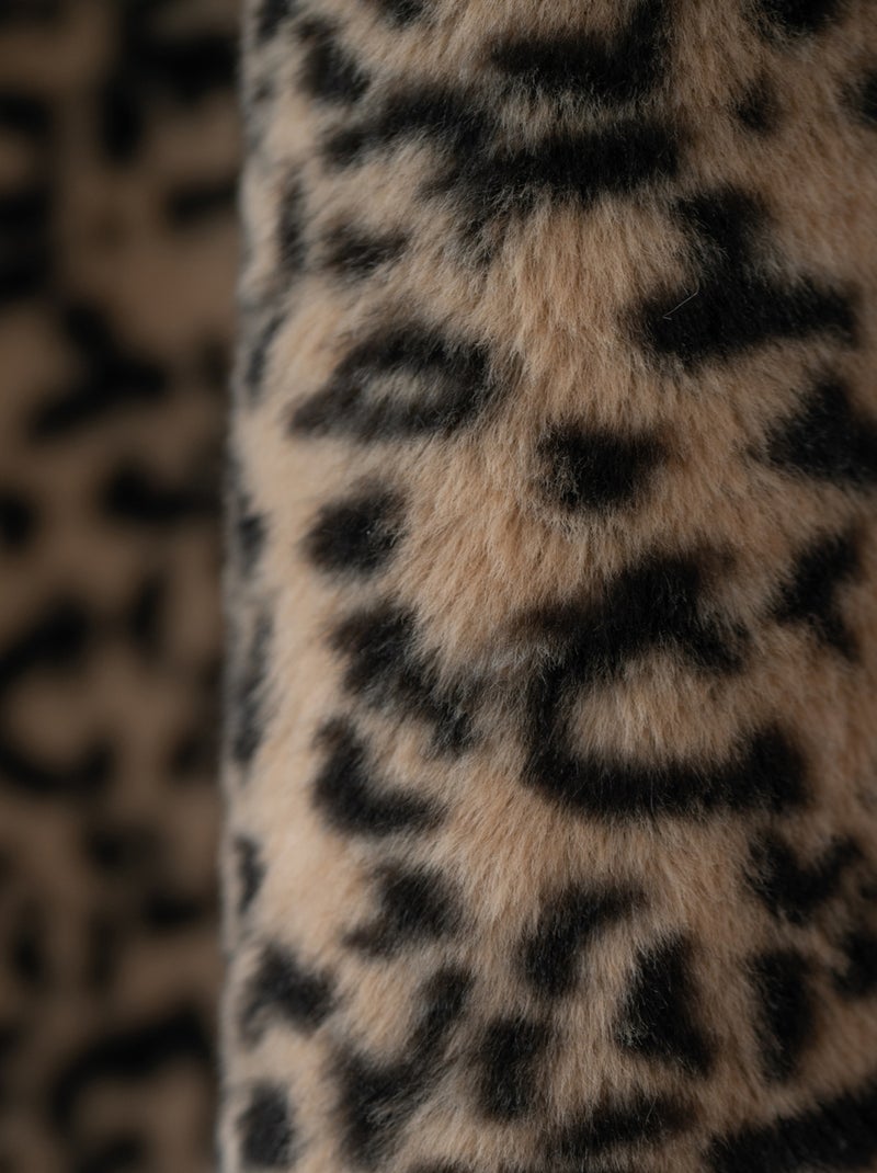 Cortina de imitación de piel de leopardo Beige - Kiabi