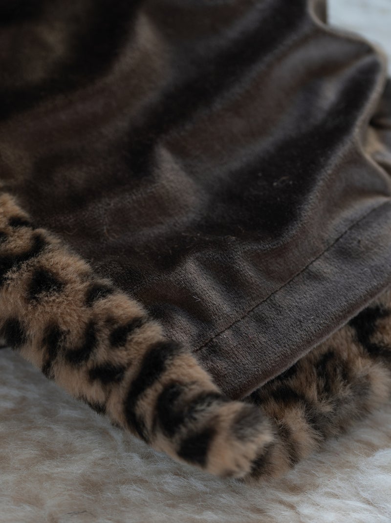 Cortina de imitación de piel de leopardo Beige - Kiabi