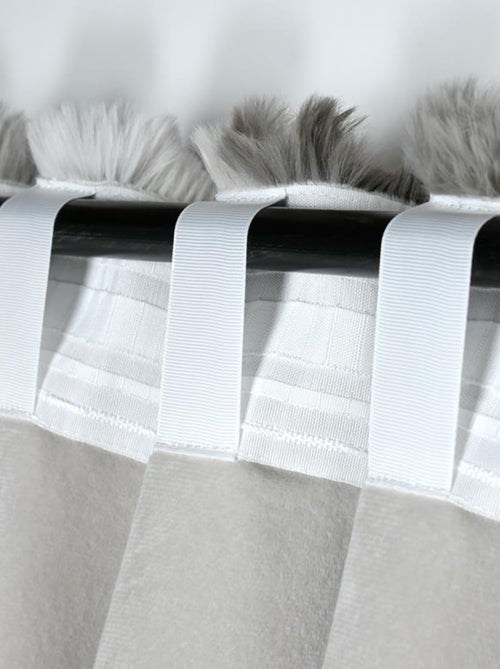 Cortina de imitación piel ultrasuave - Kiabi