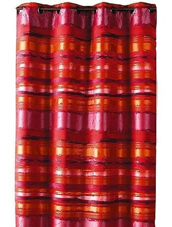 Cortina de jacquard a rayas de colores