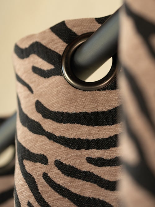 Cortina de jacquard cebra - Kiabi