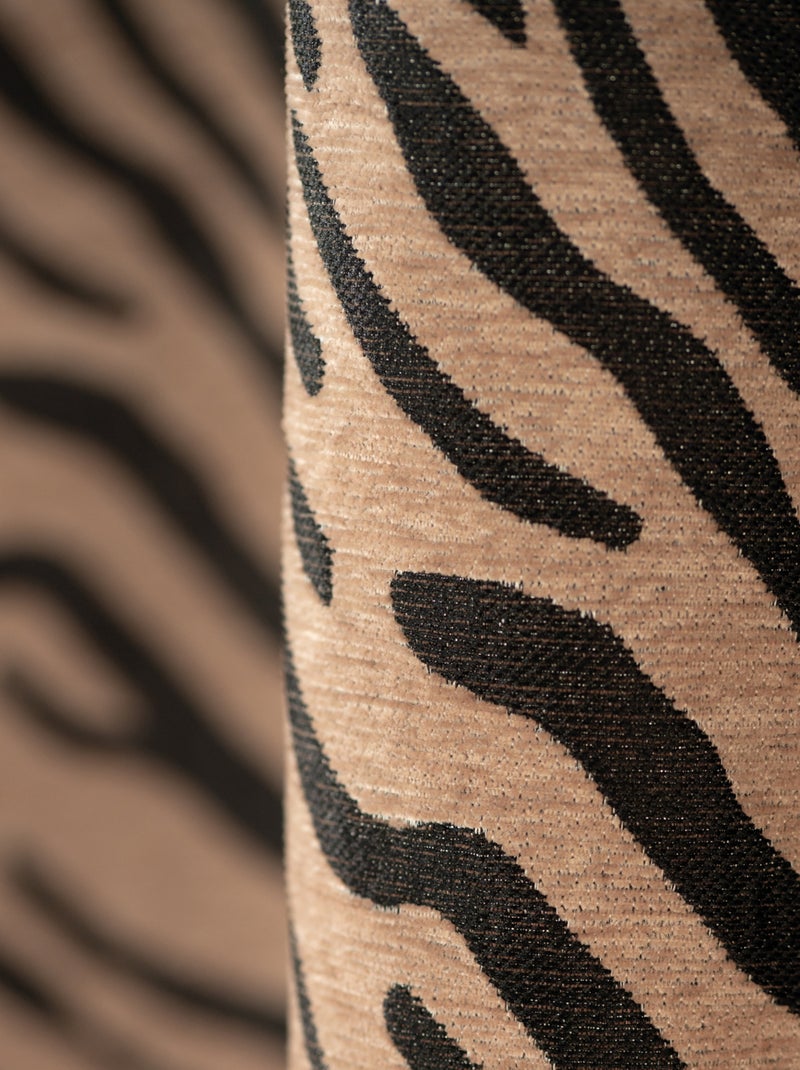Cortina de jacquard cebra Negro - Kiabi