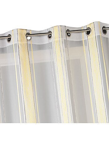 Cortina de jacquard con finas rayas verticales