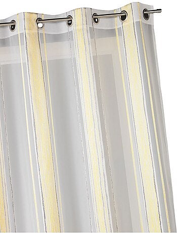 Cortina de jacquard con finas rayas verticales