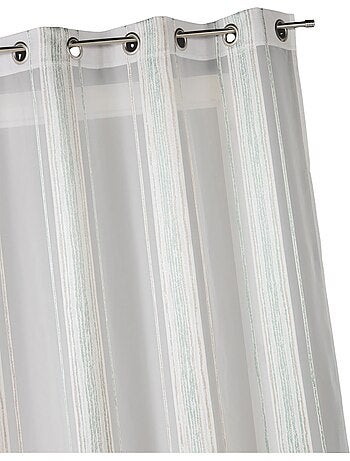 Cortina de jacquard con finas rayas verticales
