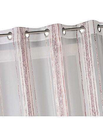 Cortina de jacquard con finas rayas verticales