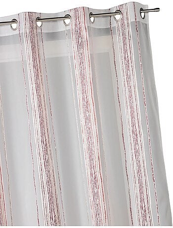 Cortina de jacquard con finas rayas verticales