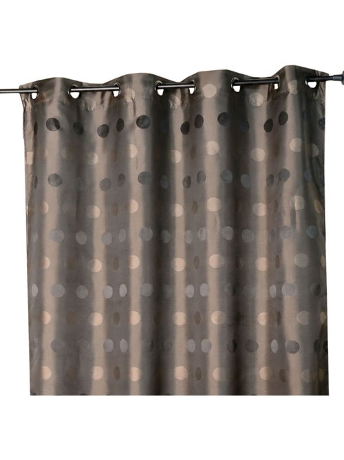 Cortina de jacquard con lunares tono sobre tono - Kiabi
