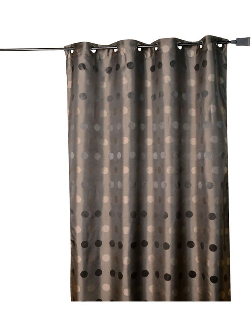 Cortina de jacquard con lunares tono sobre tono - Kiabi